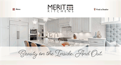 Desktop Screenshot of merit-kitchens.com